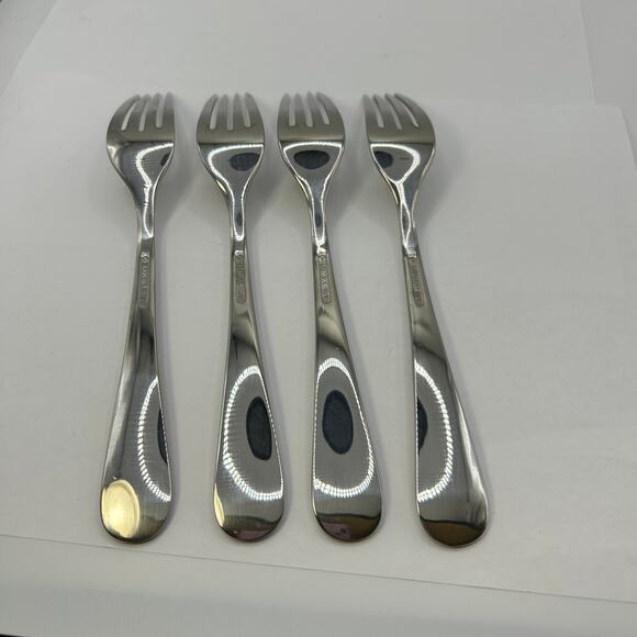 4 Dinner Forks Swedish Lodge Lenox 8 3/8" Stainless 18/10 - Picture 5 of 5